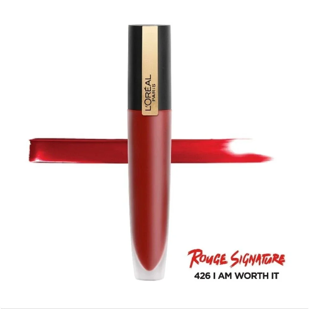 2 x L’Oréal Paris Rouge Signature Matte Lip Stain, 426 I Am Worth It
